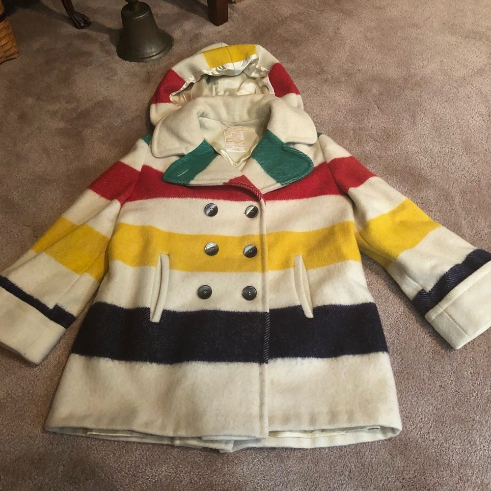 Ladies Vintage Medium Authentic Hudson Bay Coat